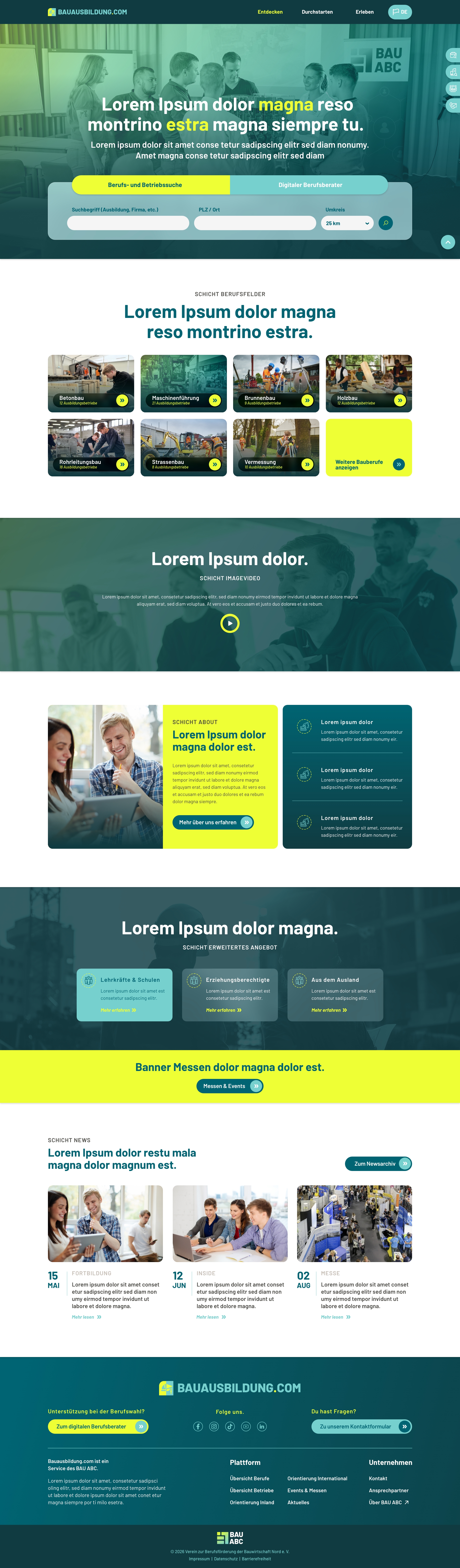 Bauausbildung
